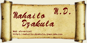 Mahailo Džakula vizit kartica